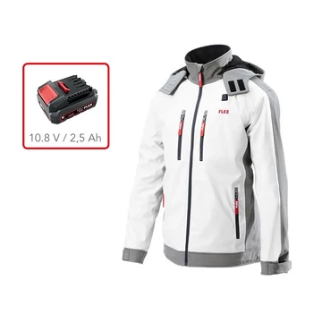 Akkus fűthető férfi softshell kabát + AJÁNDÉK / TJ White 10.8/18.0 Men