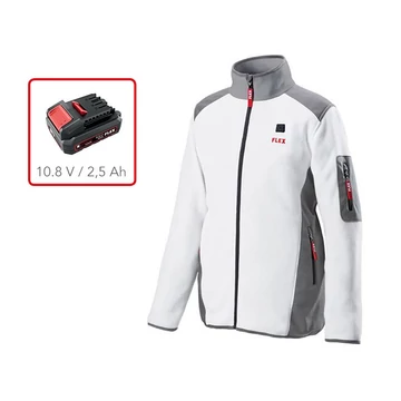 Akkus fűthető férfi polár kabát + AJÁNDÉK / TF White 10.8/18.0 Men