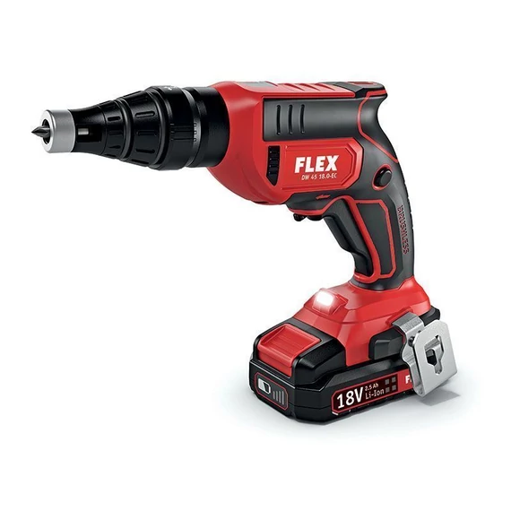 Akkus gipszkarton csavarozó szett + csavaradagoló / DW 45 18.0-EC M / 2,5 Ah Set