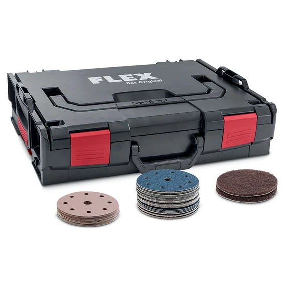 Tépőzáras csiszolópapír szett festőknek L-BOXX kofferbe / P-Box SE 14-2 125