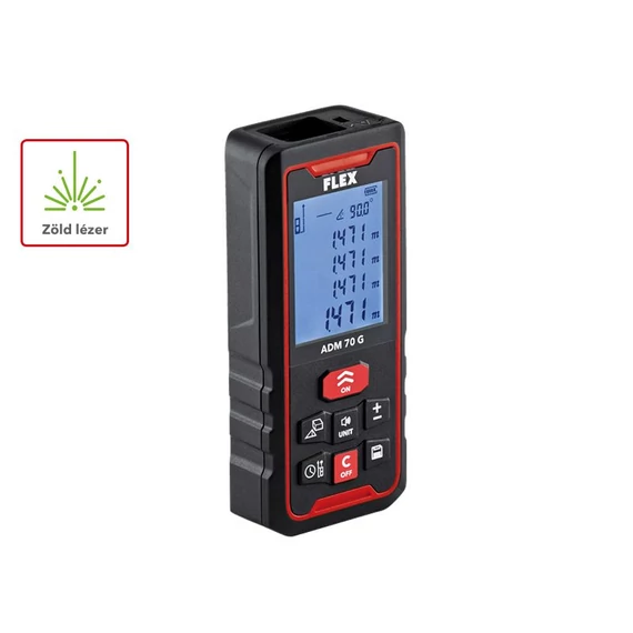 Zöld lézeres hossz-, terület-, térfogat- és szögmérő / ADM 70 G