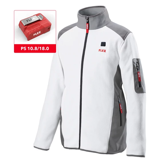 Akkus fűthető női polár kabát / TF White 10.8/18.0 Lady