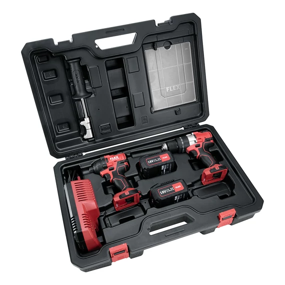 Akkus ütve fúrógép + akkus ütve-csavarbehajtó / PD 2G 18.0-EC FS55BC + ID 1/4