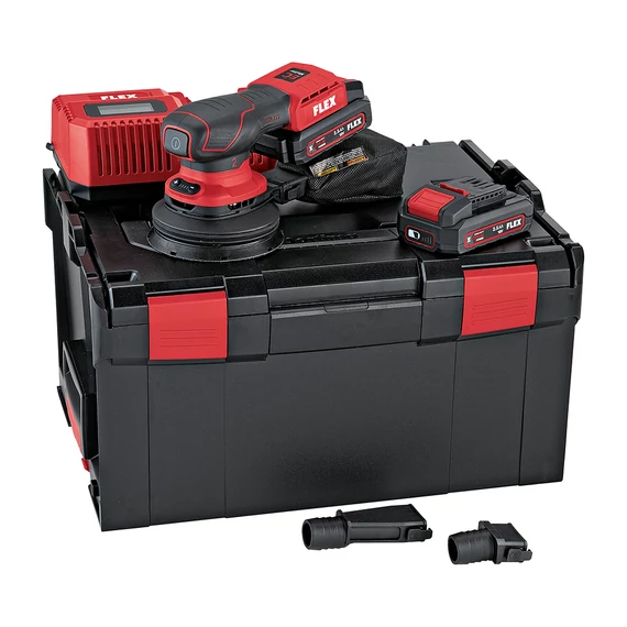 Akkus excentercsiszoló sebességszabályozással szett / ORE 2-125 18-EC/2.5 Set